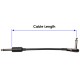 2 Ft Castline Silver Mogami 2319 Guitar Pedal Board Effects Switcher Patch Cable 14 TS Low Profile and Short Barrel Connectors